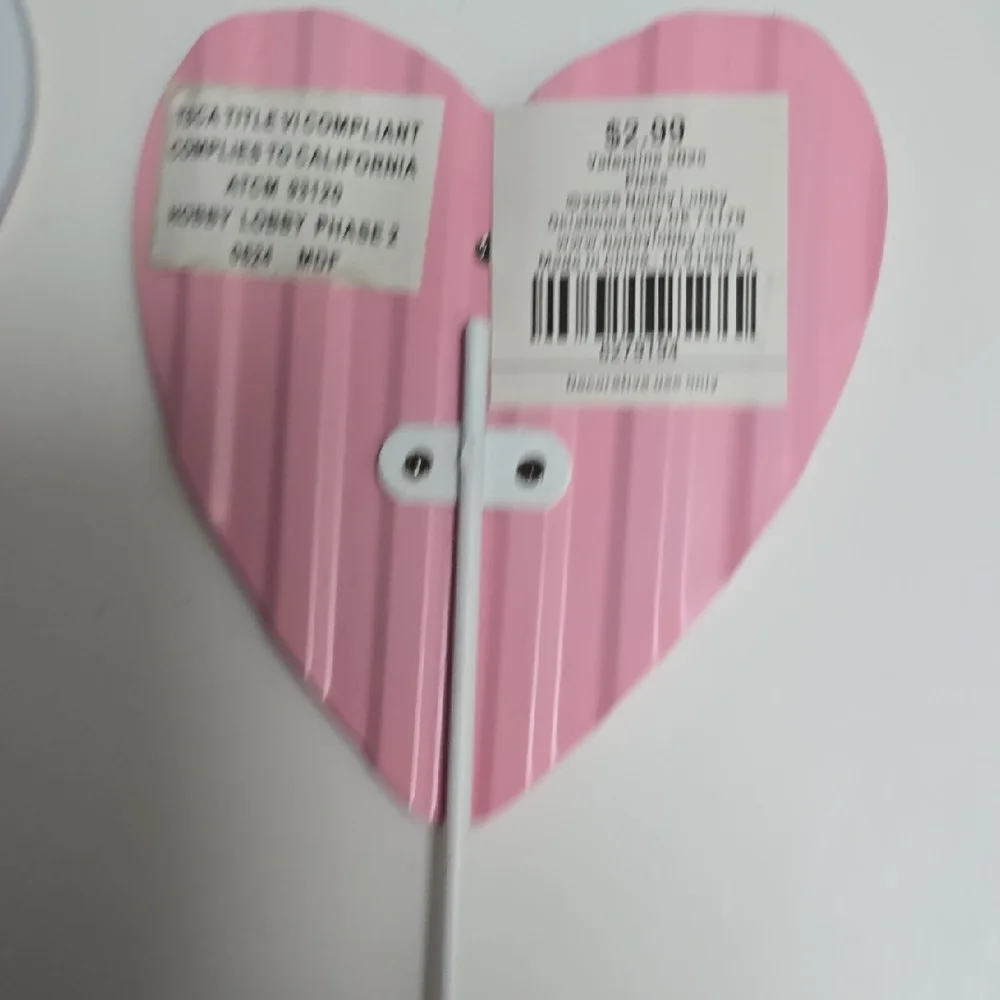 Heart-Shaped Party Picks - Red and Pink